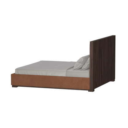 Ava Bed with Framed Vertical Headboard Panels