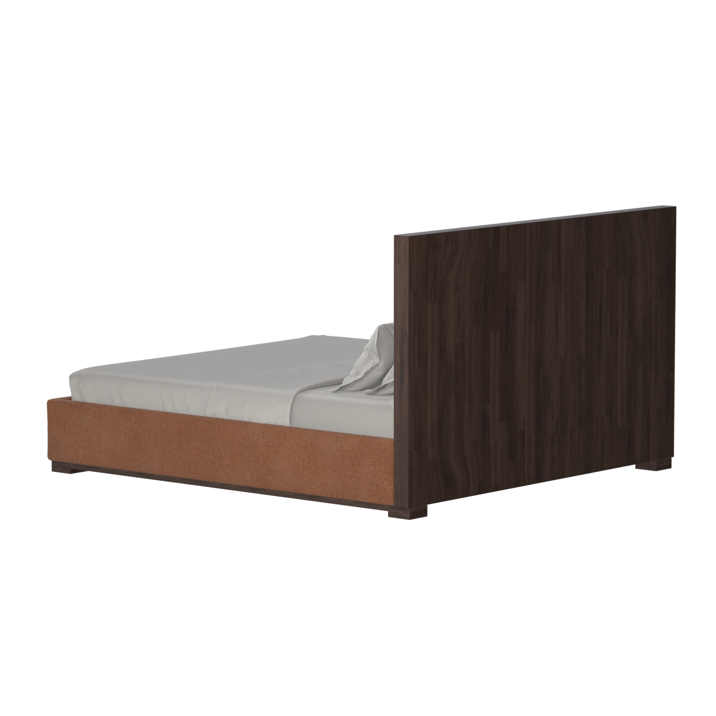 Ava Bed with Framed Vertical Headboard Panels