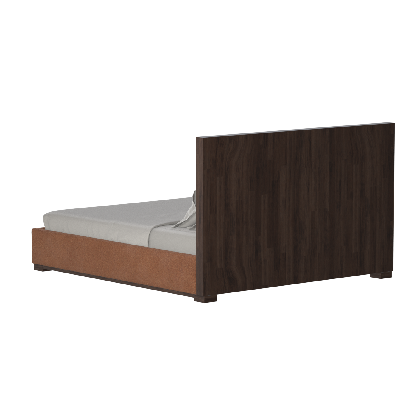 Ava Bed with Framed Vertical Headboard Panels