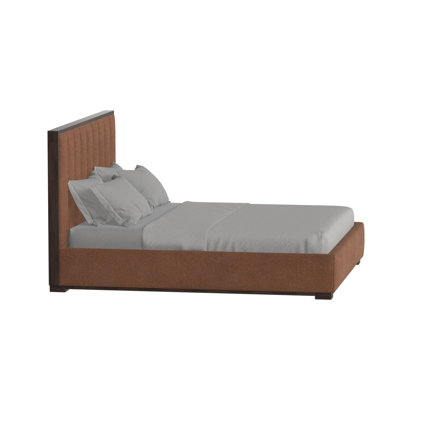 Ava Bed with Framed Vertical Headboard Panels
