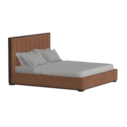 Ava Bed with Framed Vertical Headboard Panels