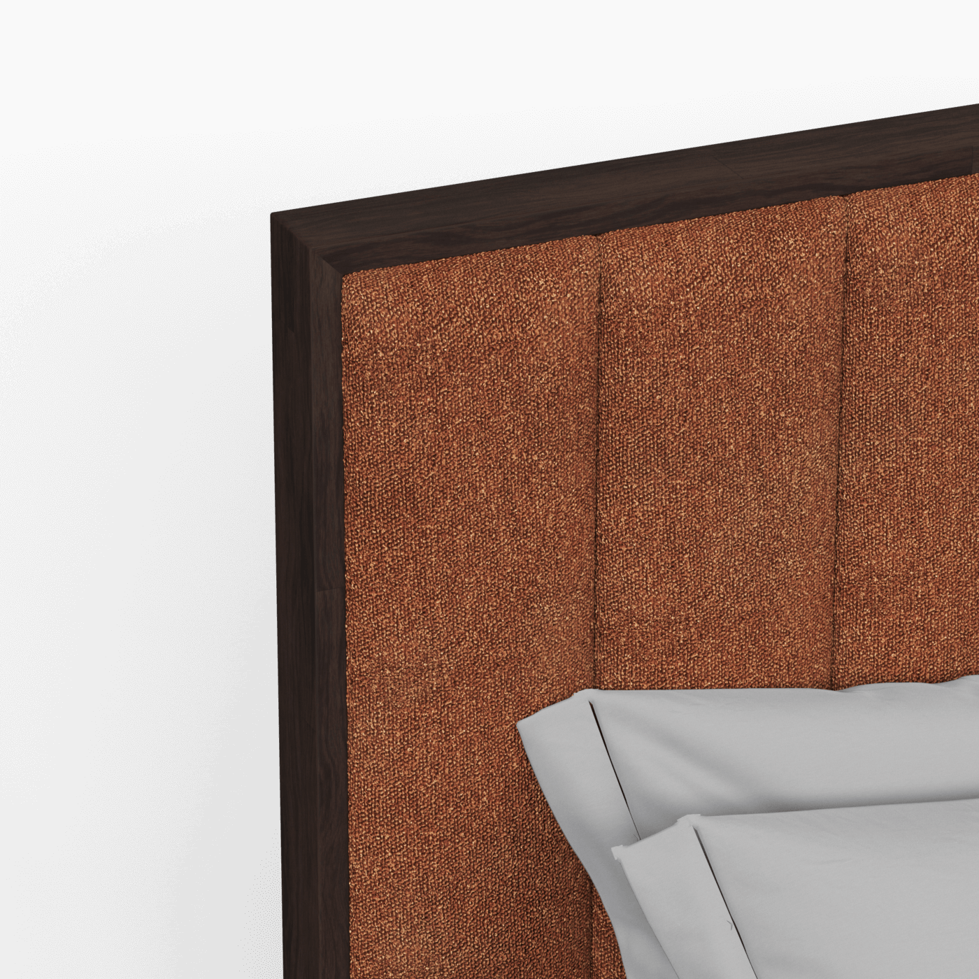Ava Bed with Framed Vertical Headboard Panels