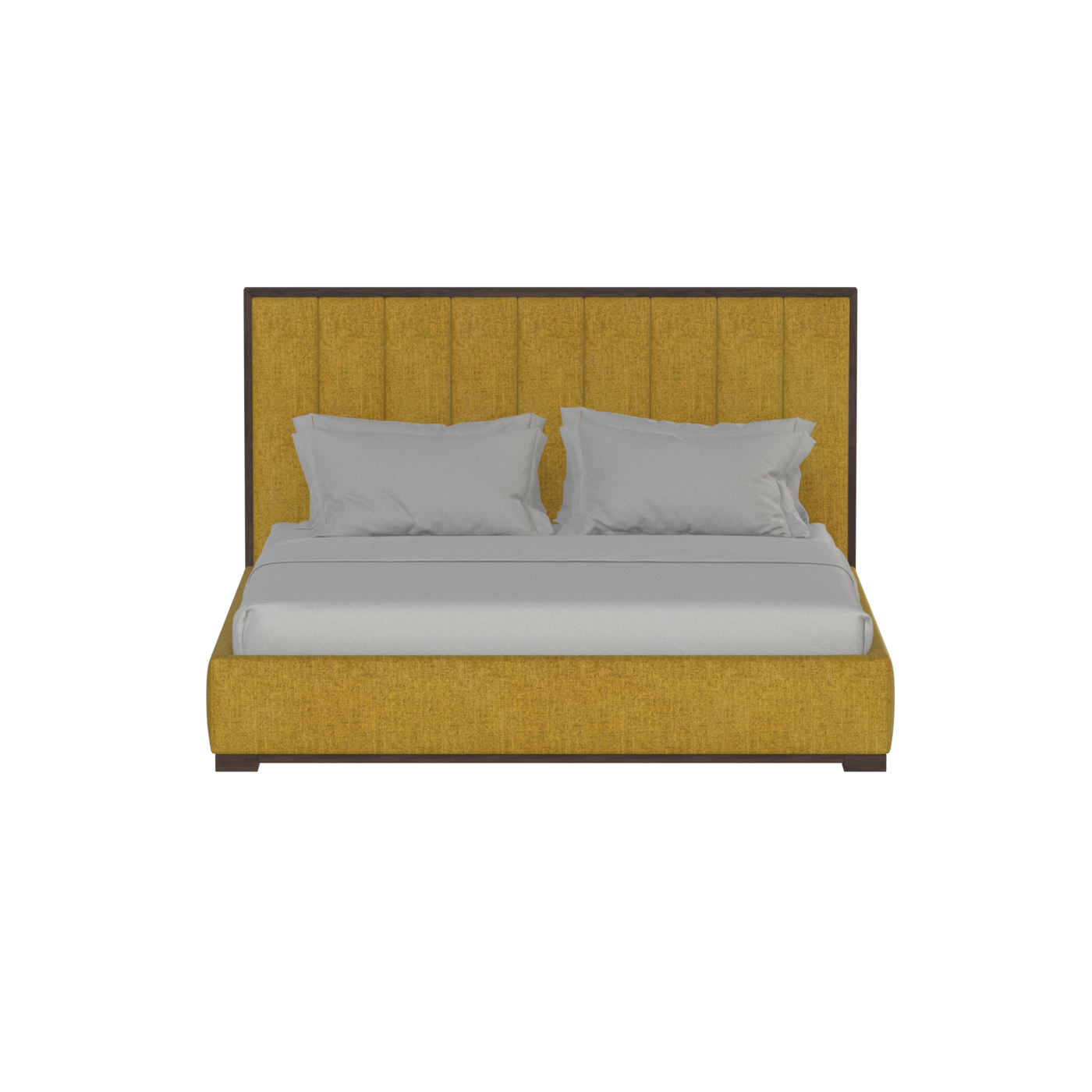 Ava Bed with Framed Vertical Headboard Panels