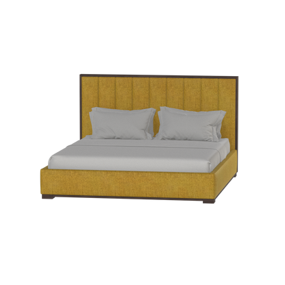 Ava Bed with Framed Vertical Headboard Panels