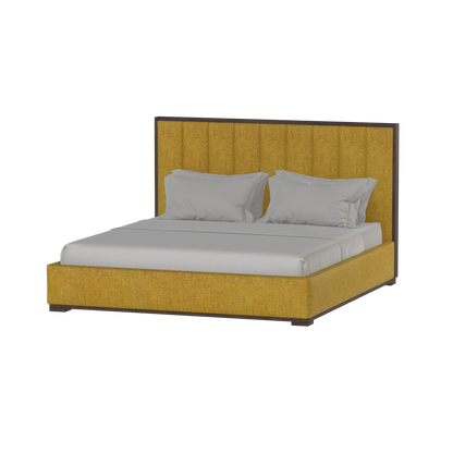 Ava Bed with Framed Vertical Headboard Panels