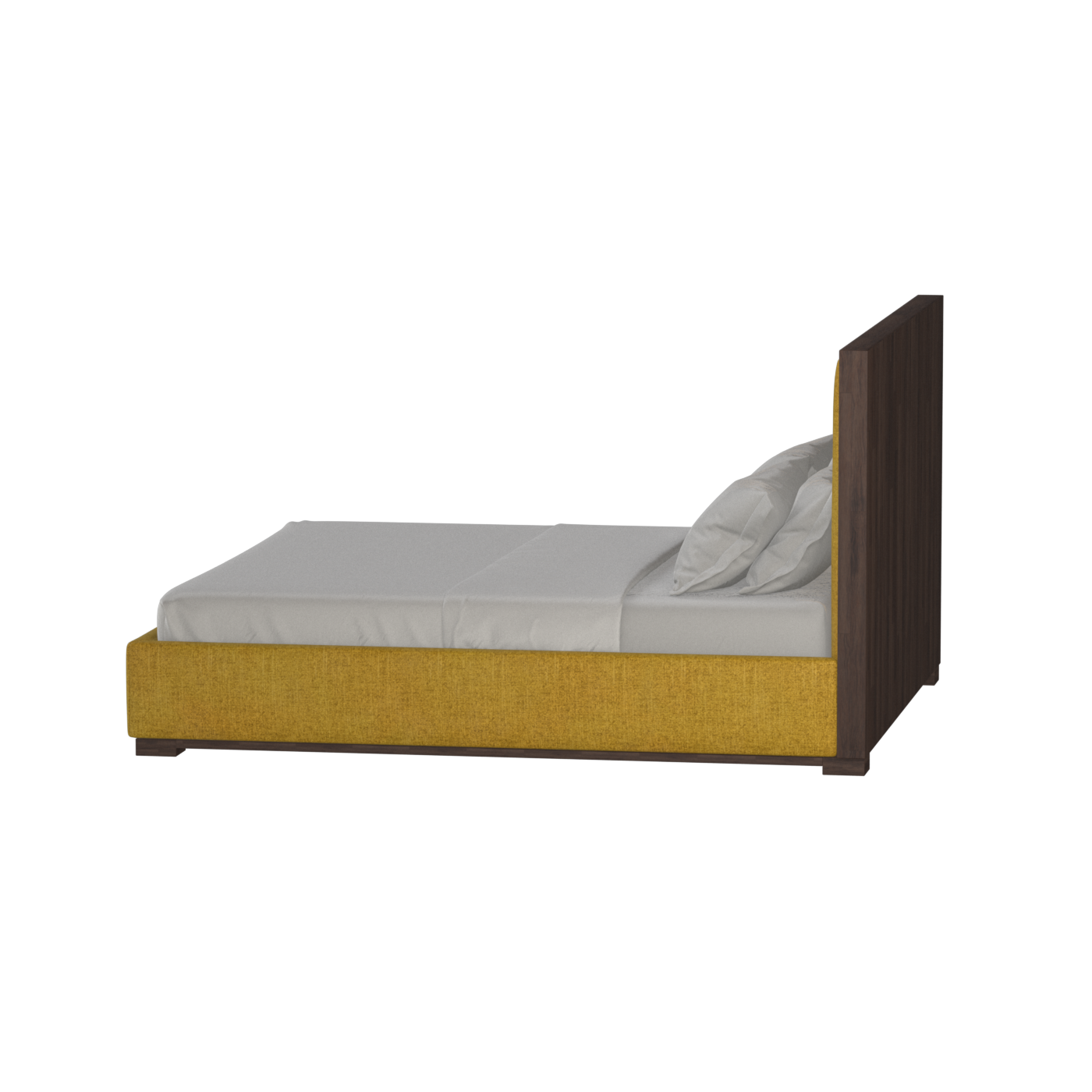 Ava Bed with Framed Vertical Headboard Panels