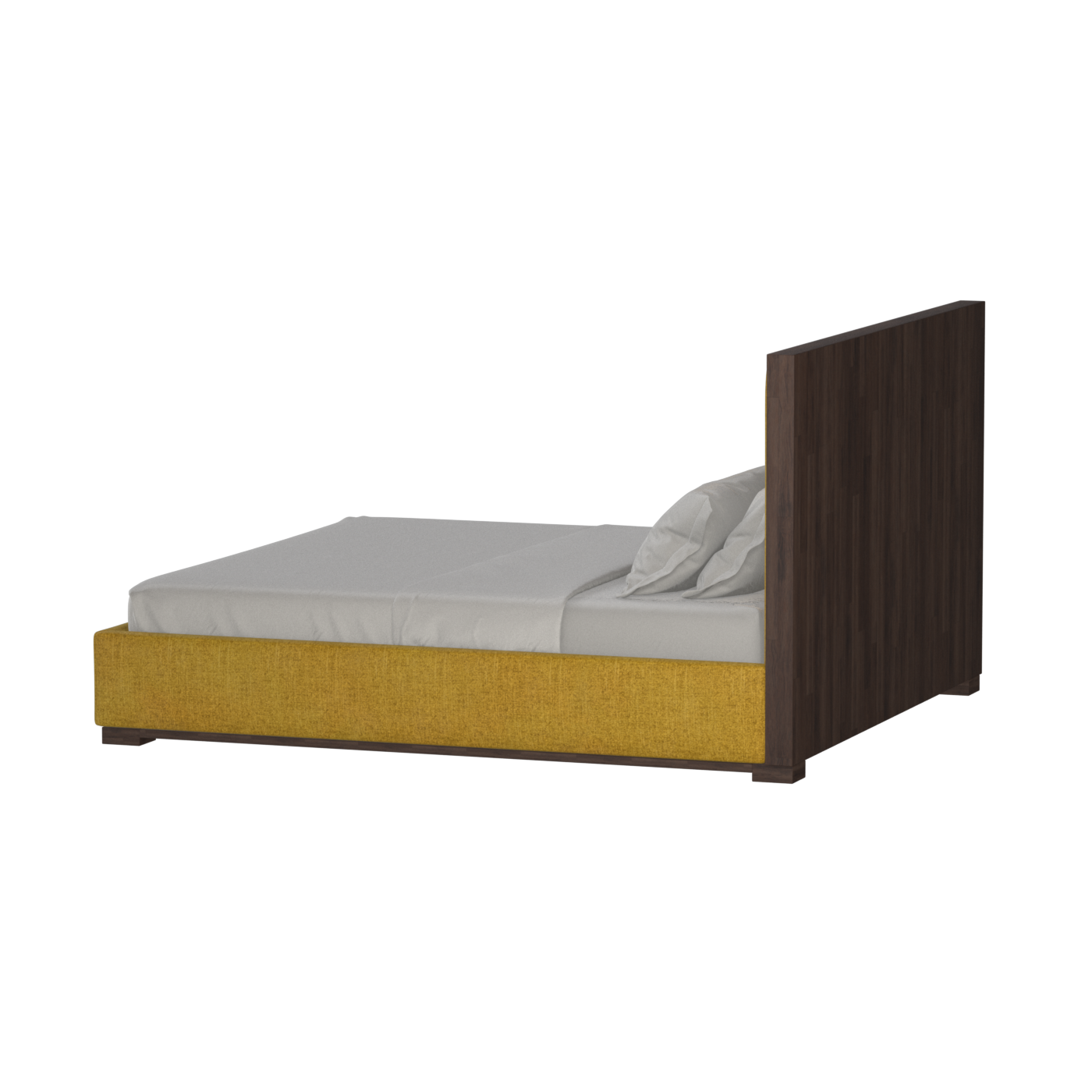 Ava Bed with Framed Vertical Headboard Panels