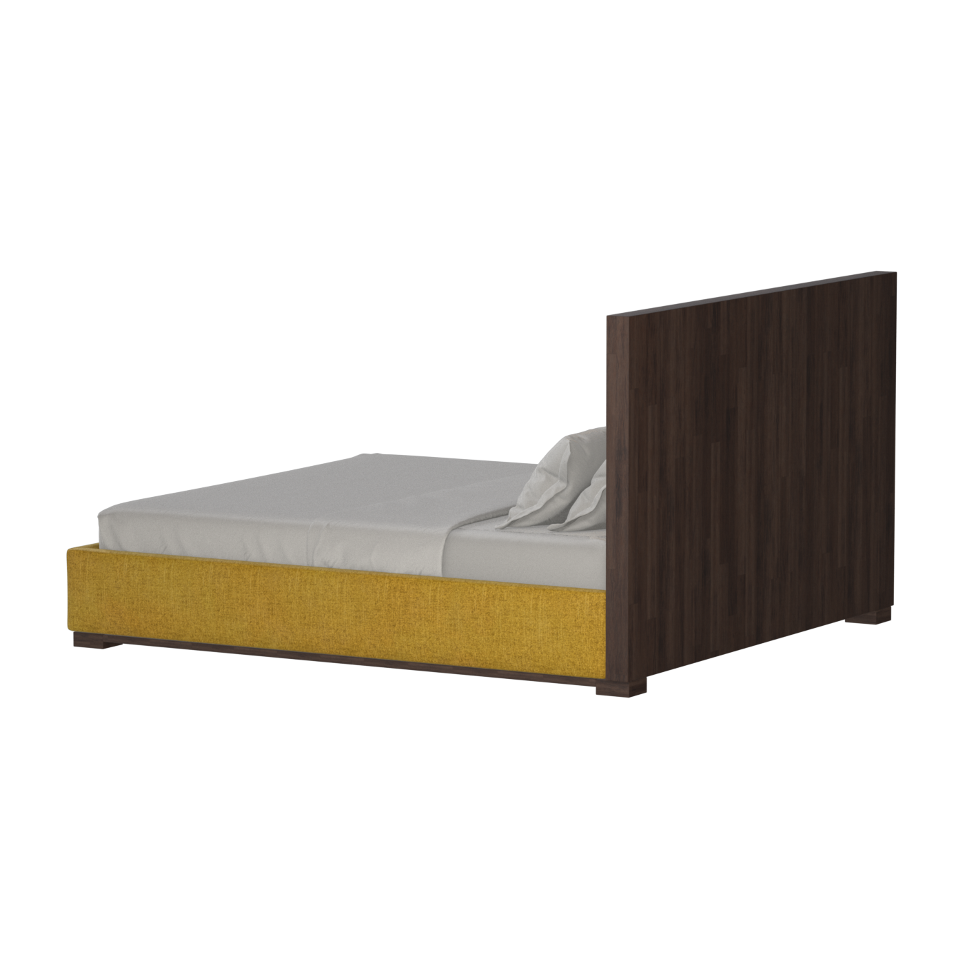 Ava Bed with Framed Vertical Headboard Panels