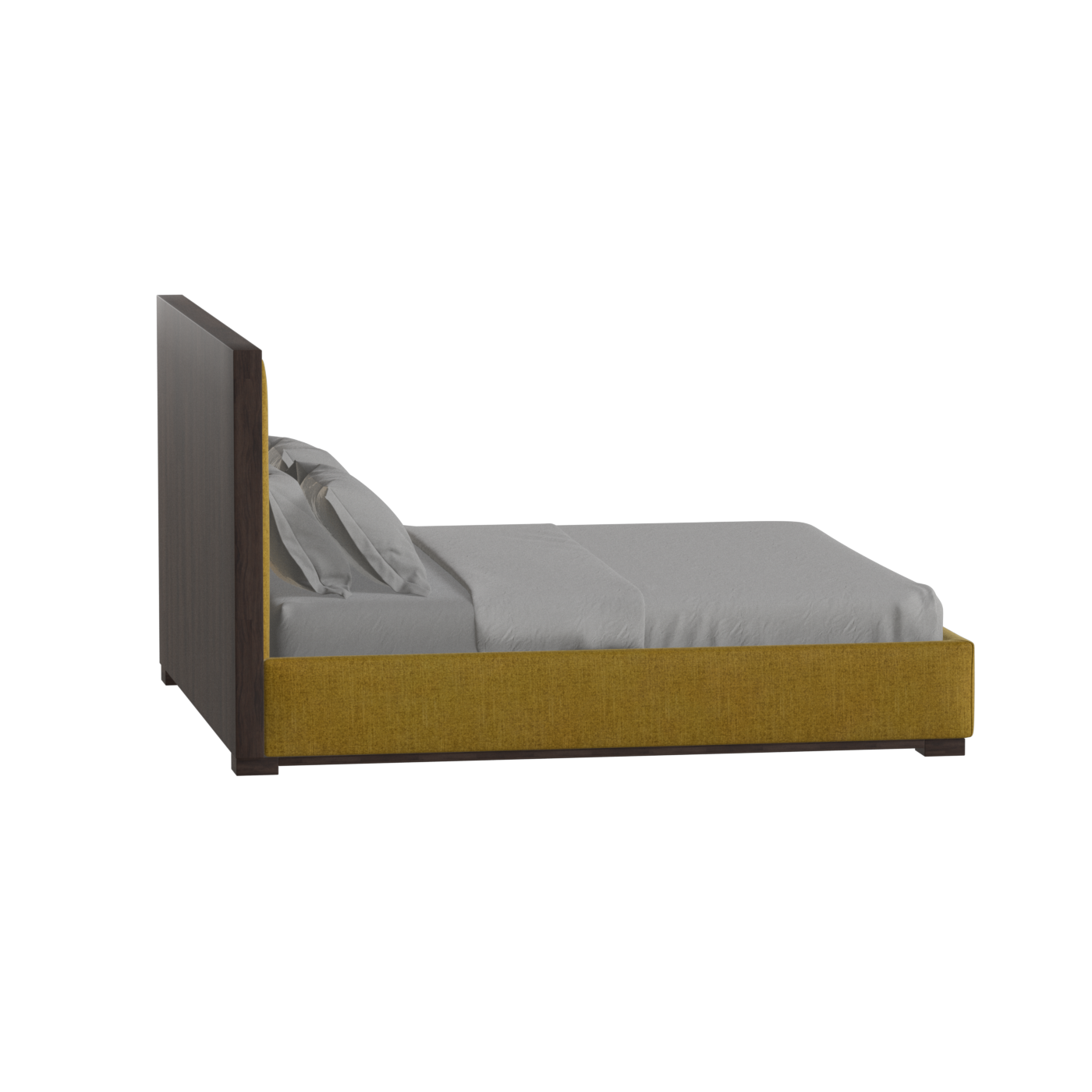 Ava Bed with Framed Vertical Headboard Panels