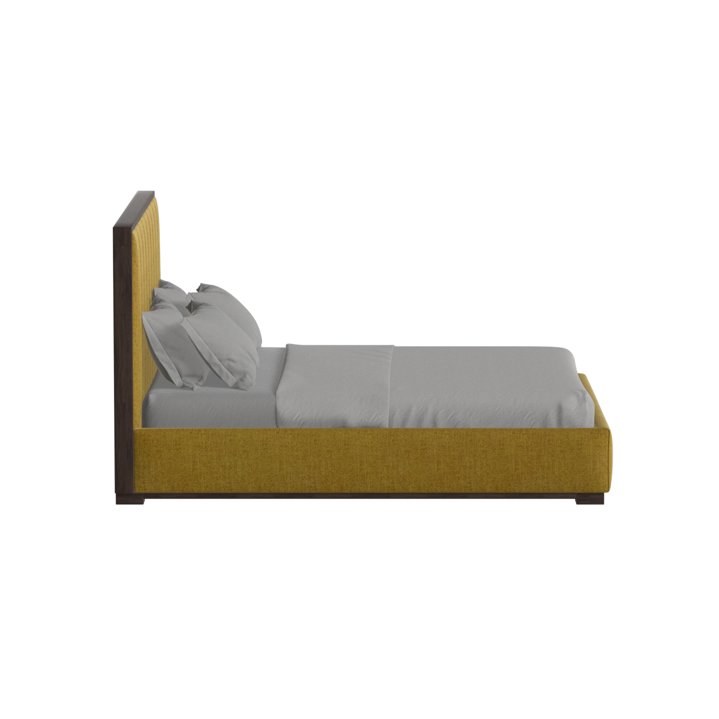 Ava Bed with Framed Vertical Headboard Panels