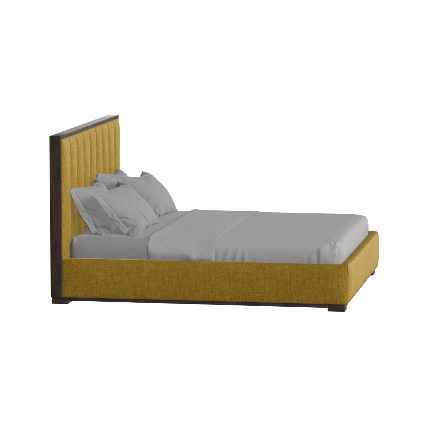 Ava Bed with Framed Vertical Headboard Panels