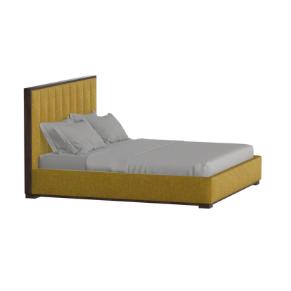 Ava Bed with Framed Vertical Headboard Panels