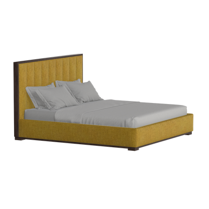 Ava Bed with Framed Vertical Headboard Panels