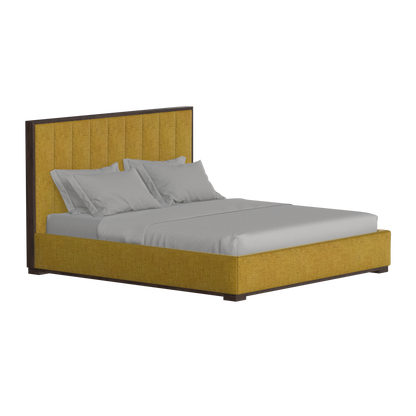 Ava Bed with Framed Vertical Headboard Panels
