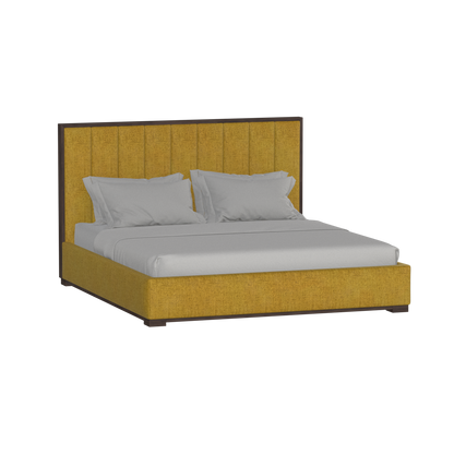 Ava Bed with Framed Vertical Headboard Panels
