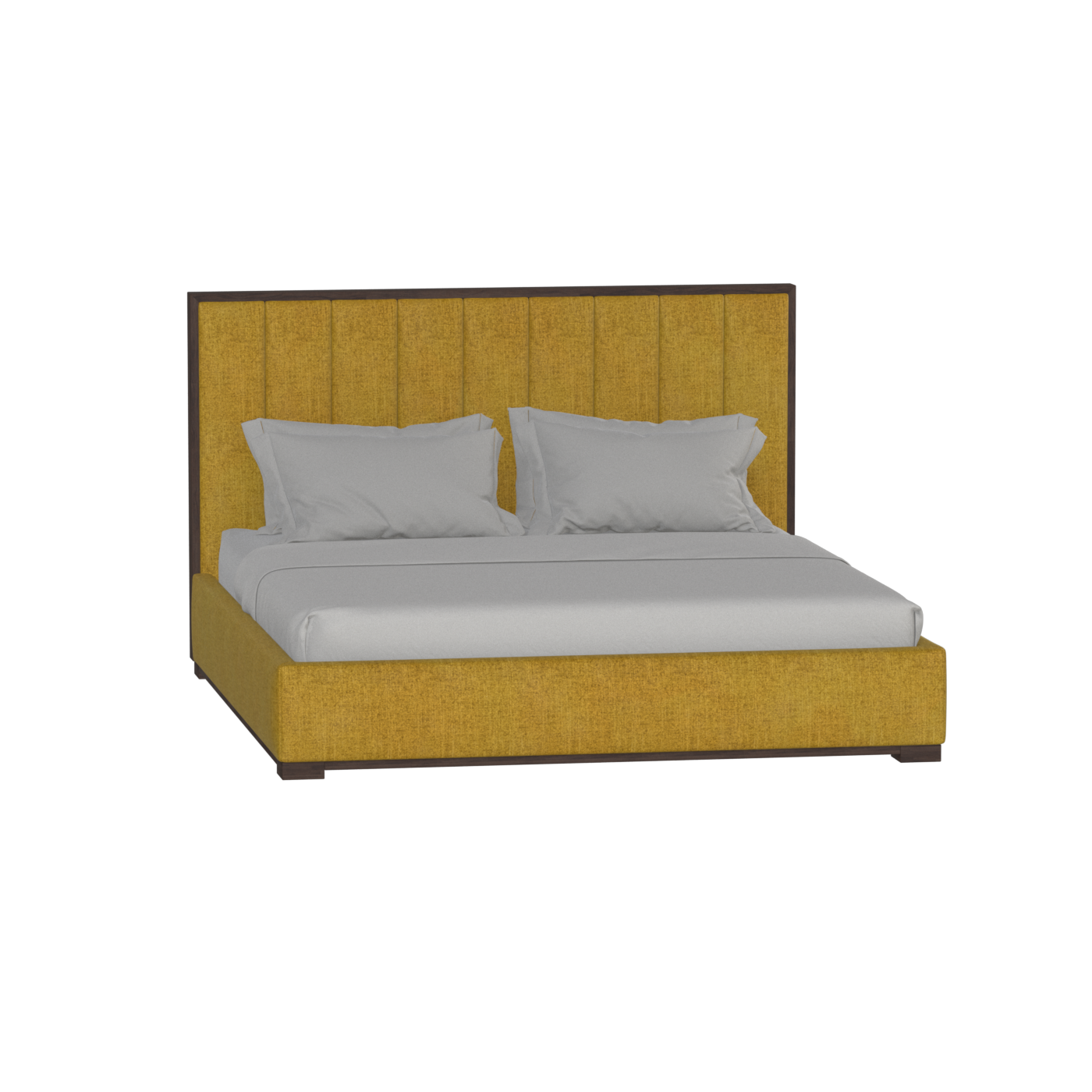Ava Bed with Framed Vertical Headboard Panels