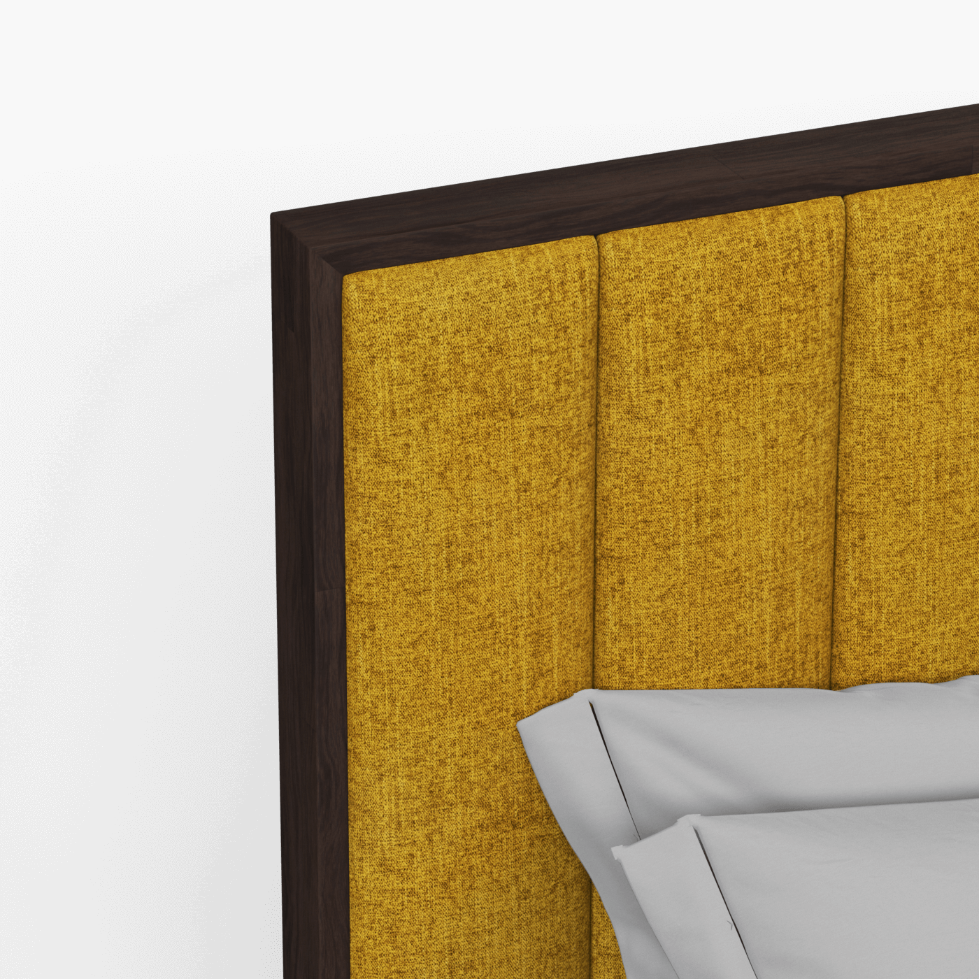 Ava Bed with Framed Vertical Headboard Panels