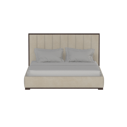 Ava Bed with Framed Vertical Headboard Panels
