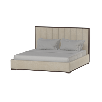 Ava Bed with Framed Vertical Headboard Panels