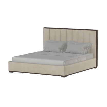 Ava Bed with Framed Vertical Headboard Panels
