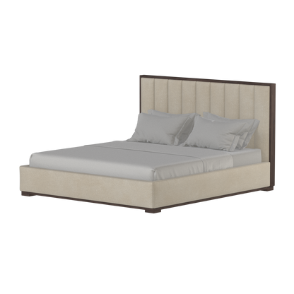 Ava Bed with Framed Vertical Headboard Panels