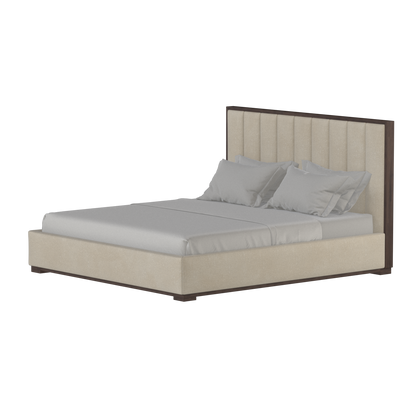 Ava Bed with Framed Vertical Headboard Panels