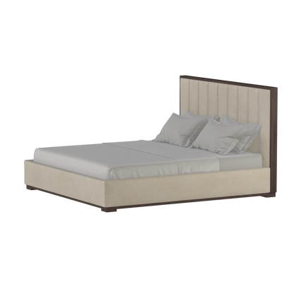 Ava Bed with Framed Vertical Headboard Panels