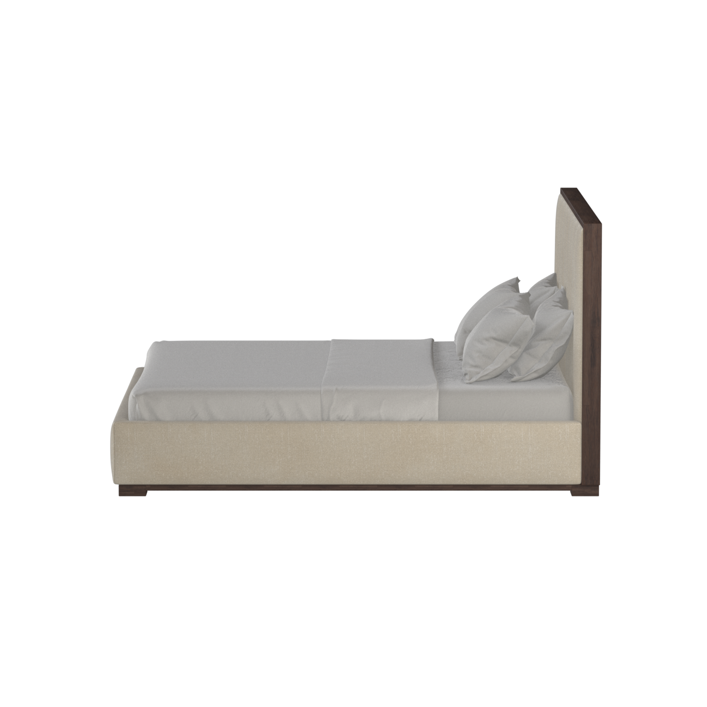 Ava Bed with Framed Vertical Headboard Panels