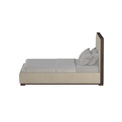 Ava Bed with Framed Vertical Headboard Panels