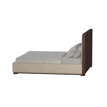 Ava Bed with Framed Vertical Headboard Panels
