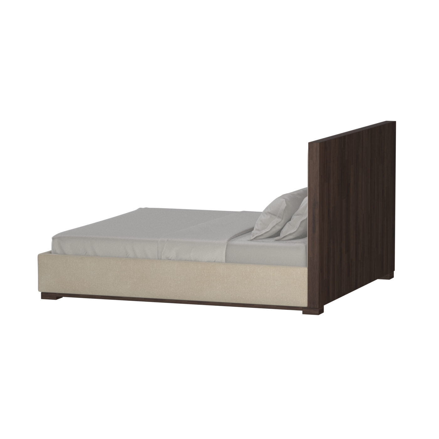 Ava Bed with Framed Vertical Headboard Panels