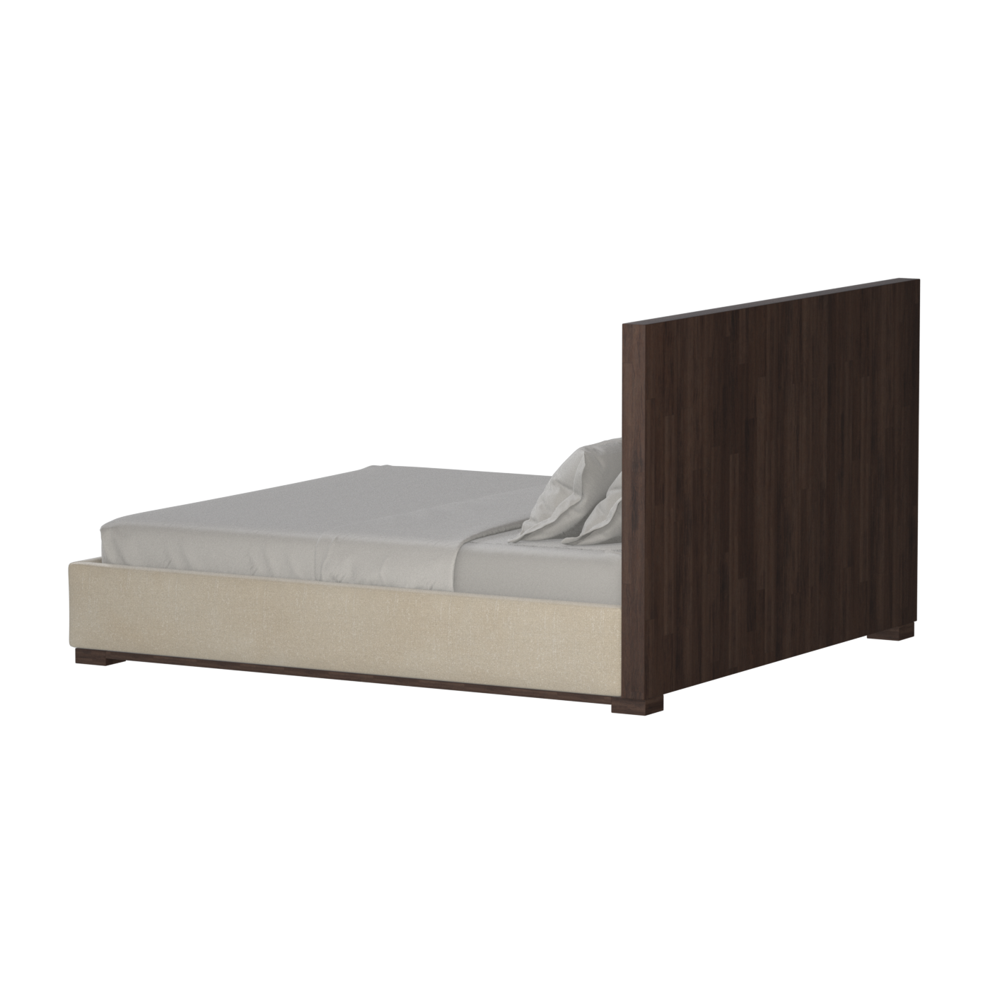 Ava Bed with Framed Vertical Headboard Panels