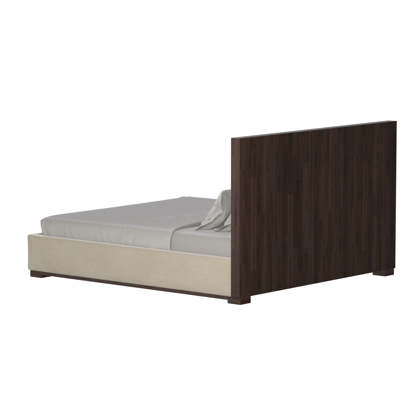 Ava Bed with Framed Vertical Headboard Panels