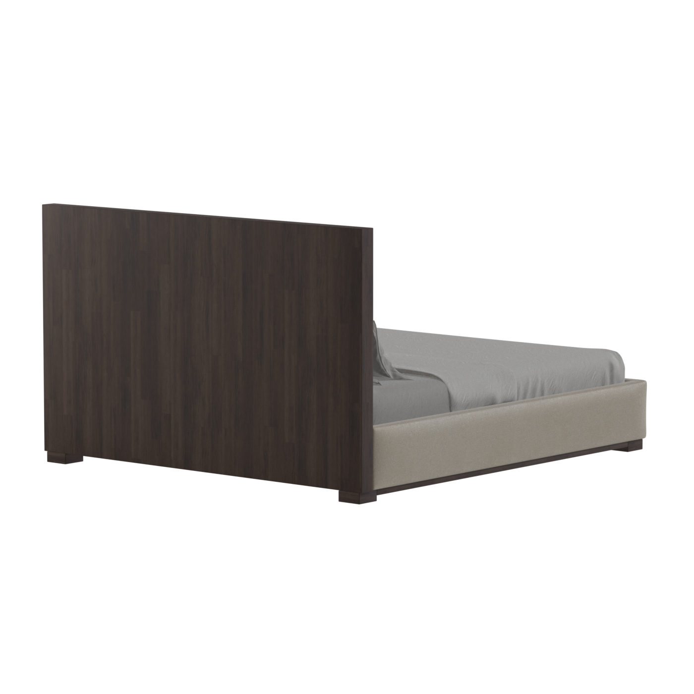 Ava Bed with Framed Vertical Headboard Panels
