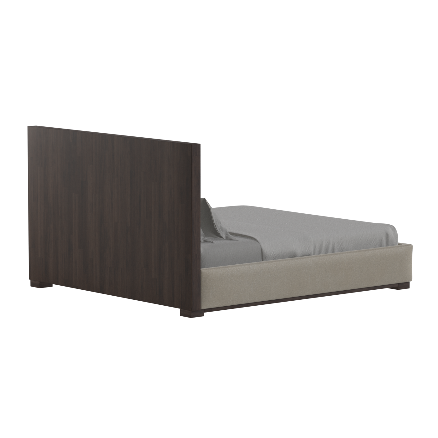 Ava Bed with Framed Vertical Headboard Panels
