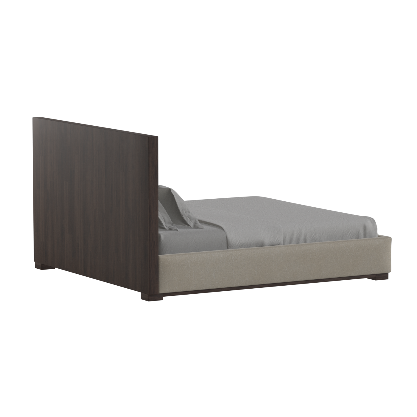 Ava Bed with Framed Vertical Headboard Panels