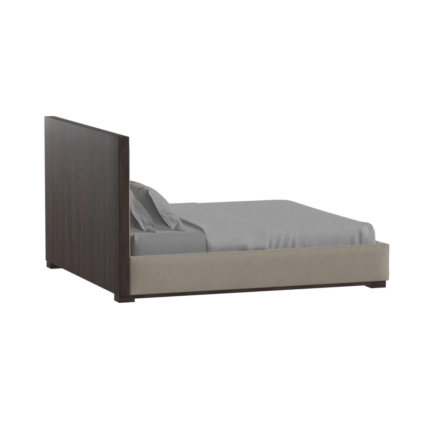 Ava Bed with Framed Vertical Headboard Panels