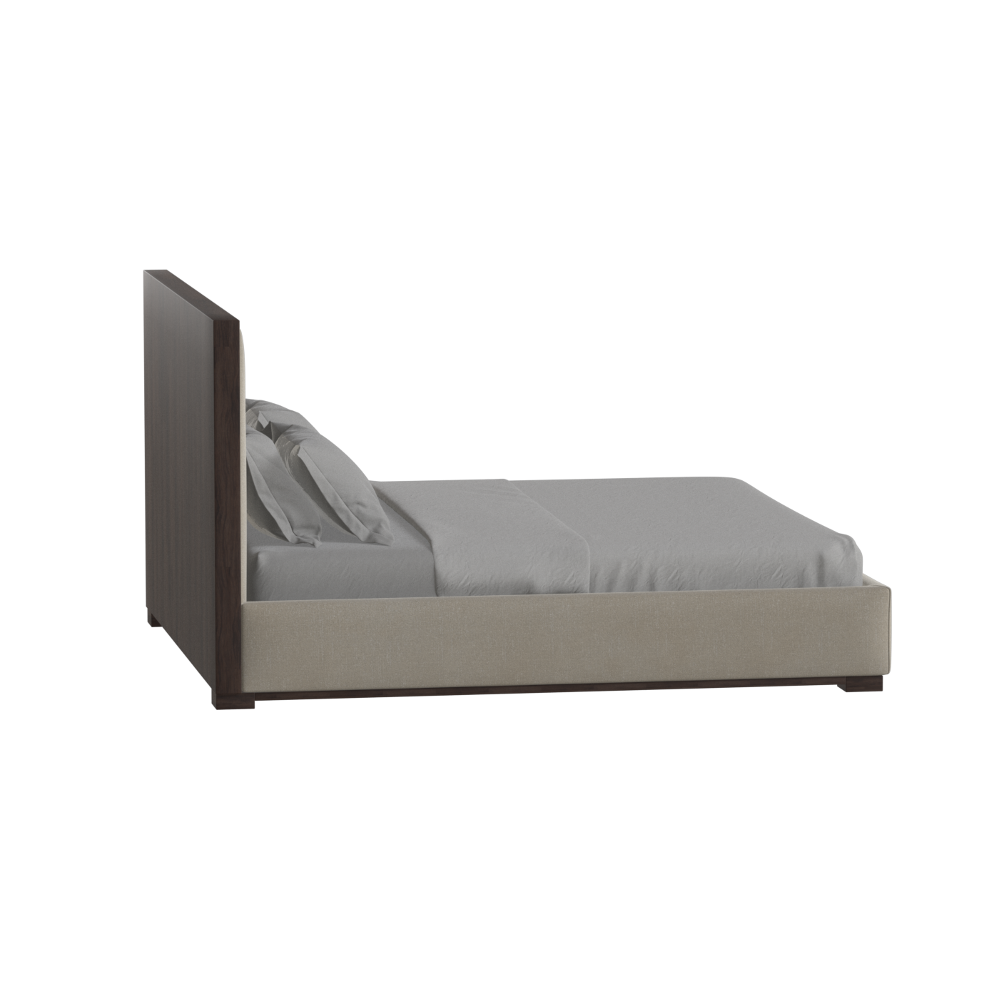 Ava Bed with Framed Vertical Headboard Panels