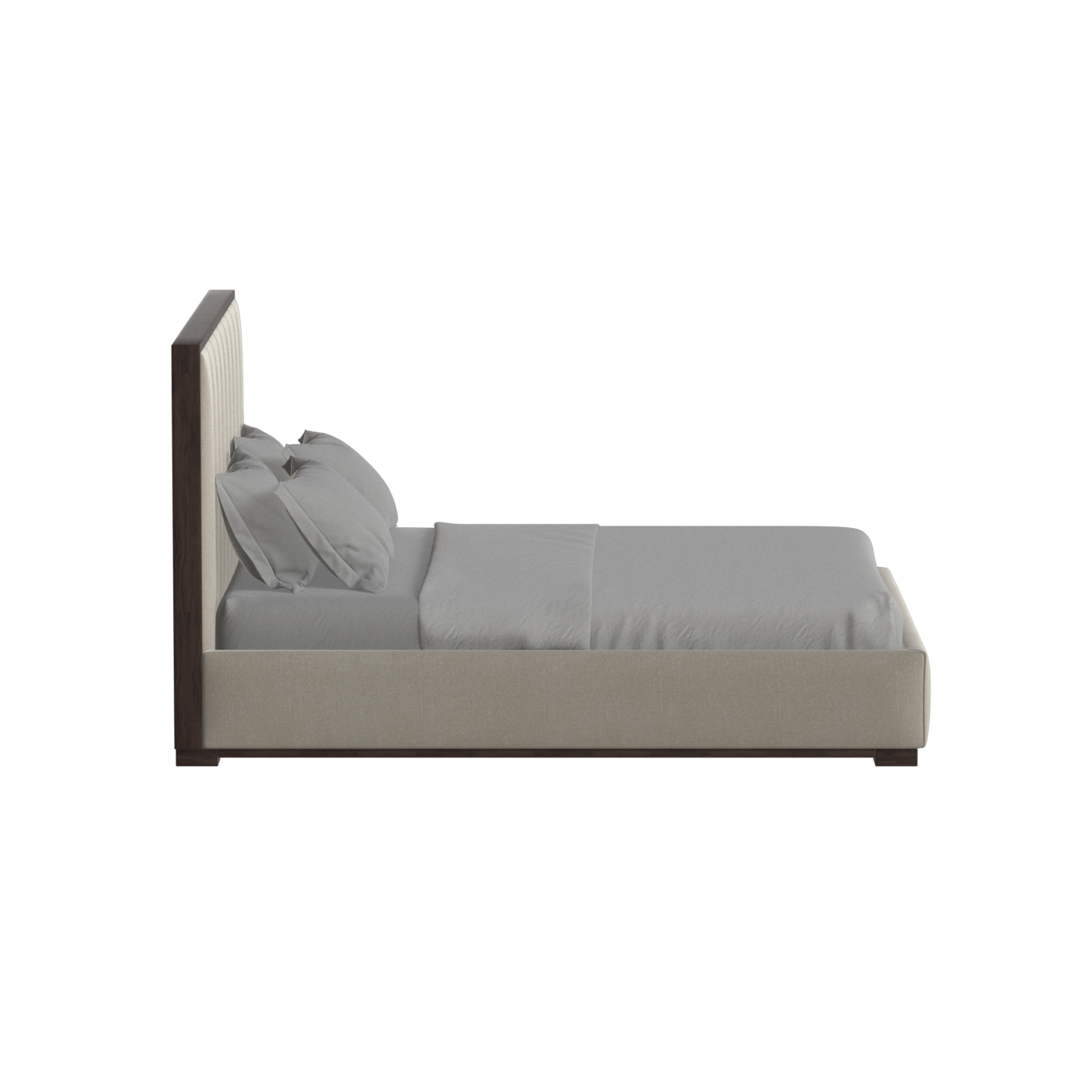 Ava Bed with Framed Vertical Headboard Panels