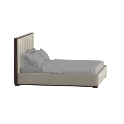 Ava Bed with Framed Vertical Headboard Panels