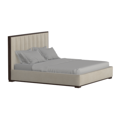 Ava Bed with Framed Vertical Headboard Panels