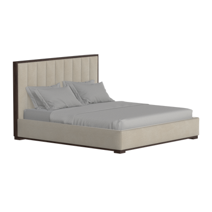 Ava Bed with Framed Vertical Headboard Panels