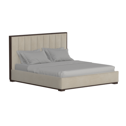 Ava Bed with Framed Vertical Headboard Panels