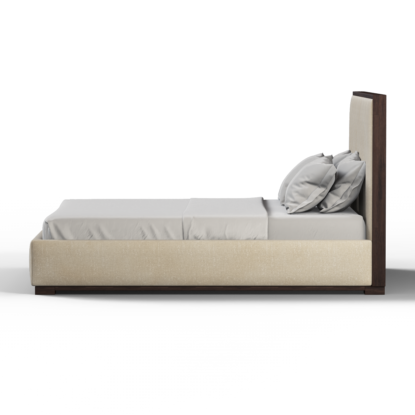 Ava Bed with Framed Vertical Headboard Panels