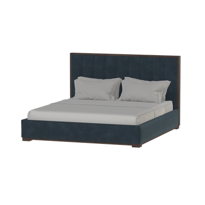 Ava Bed with Framed Vertical Headboard Panels