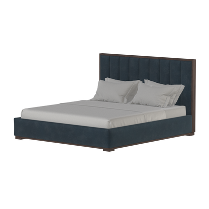 Ava Bed with Framed Vertical Headboard Panels