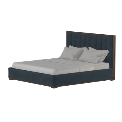Ava Bed with Framed Vertical Headboard Panels