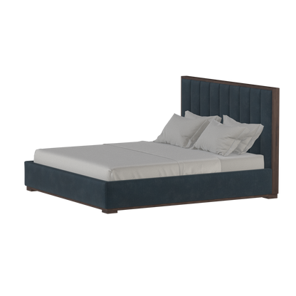 Ava Bed with Framed Vertical Headboard Panels