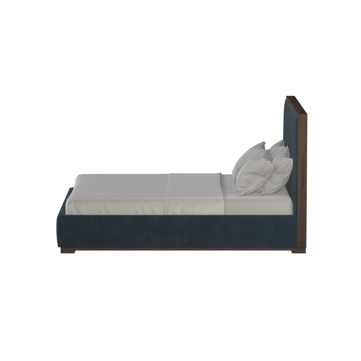Ava Bed with Framed Vertical Headboard Panels