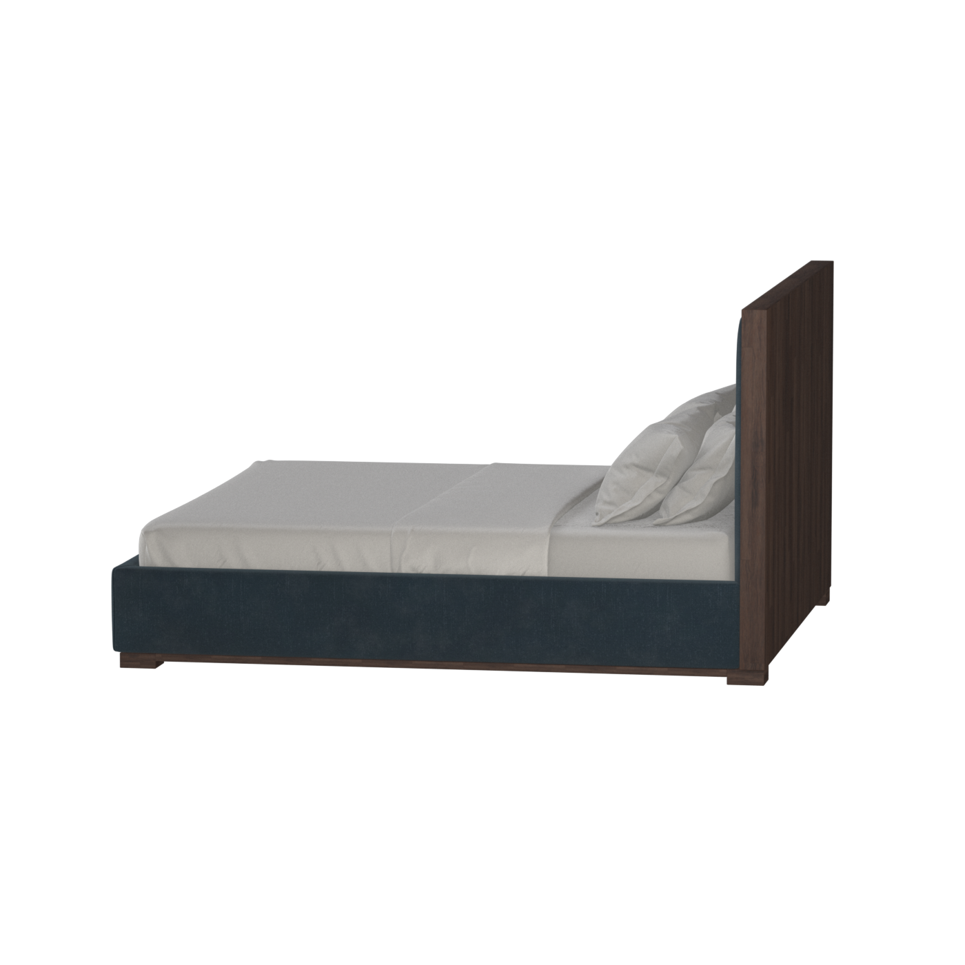 Ava Bed with Framed Vertical Headboard Panels